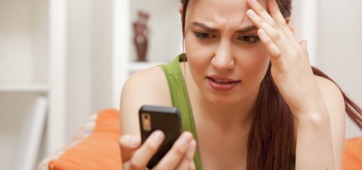 girl annoyed call answering